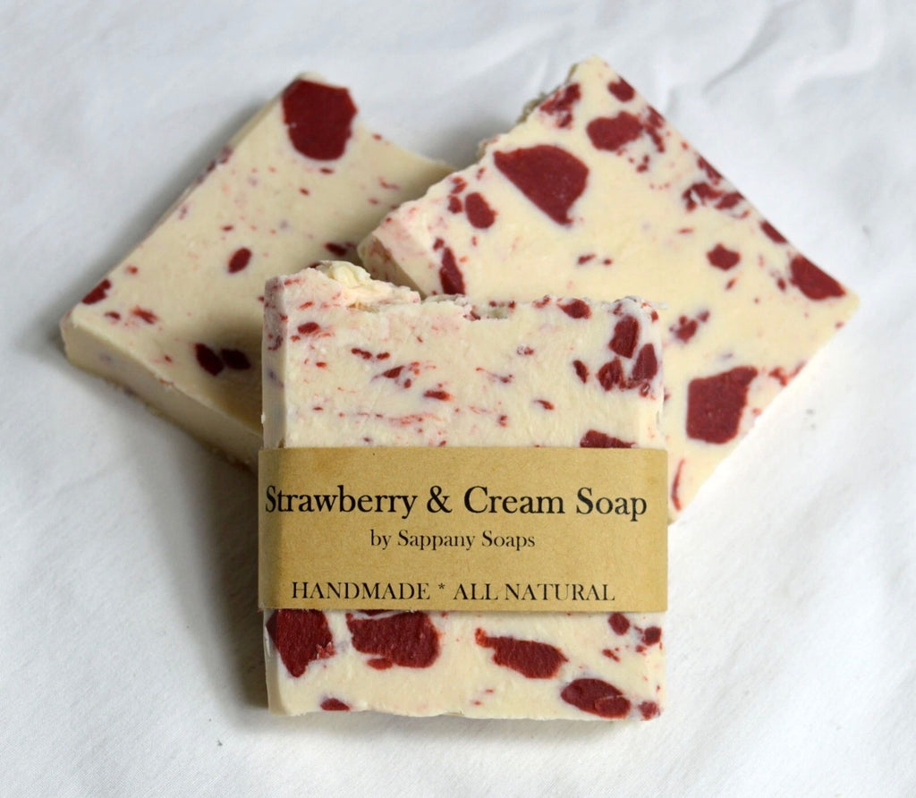 Strawberries and cream soap
