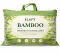 Memory Foam Bamboo Pillow Premium Firm Neck Support and Foam Orthopaedic Hypoallergenic Shredded Bed Pillow PACK OF 1 AND 2 BAMBOO PILLOW.