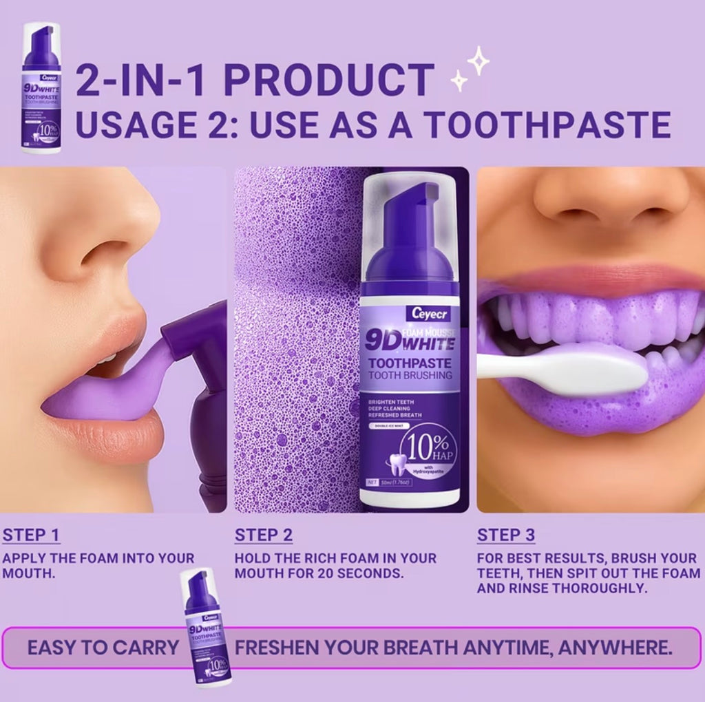 Purple toothpaste