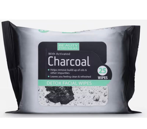 Beauty Formulas Charcoal Detox Facial Wipes
