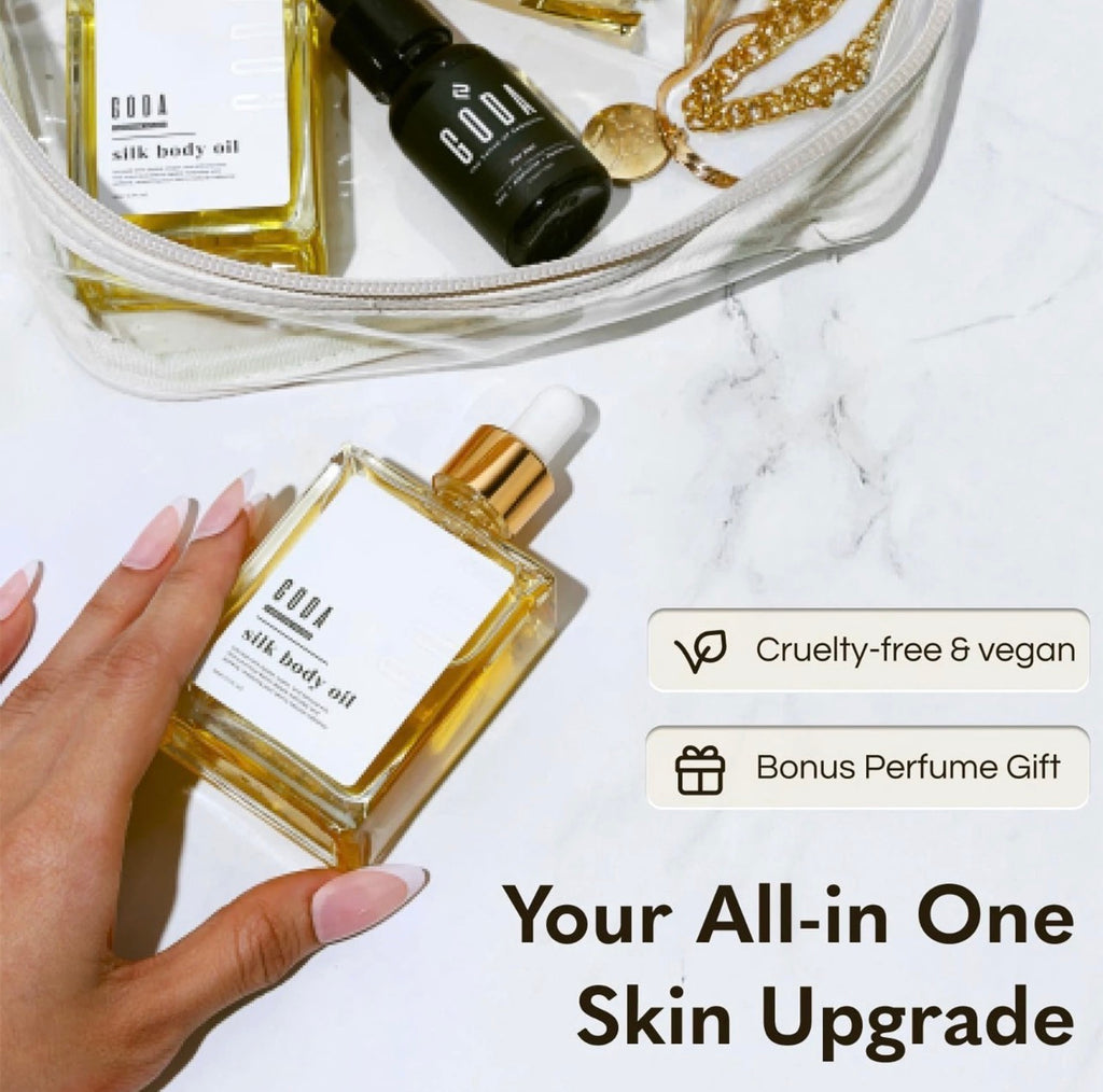 GODA Silk Body Oil,Silk Body Oil,Goda Perfume Oil,Bath & Shower Oil Smooth Skin-
