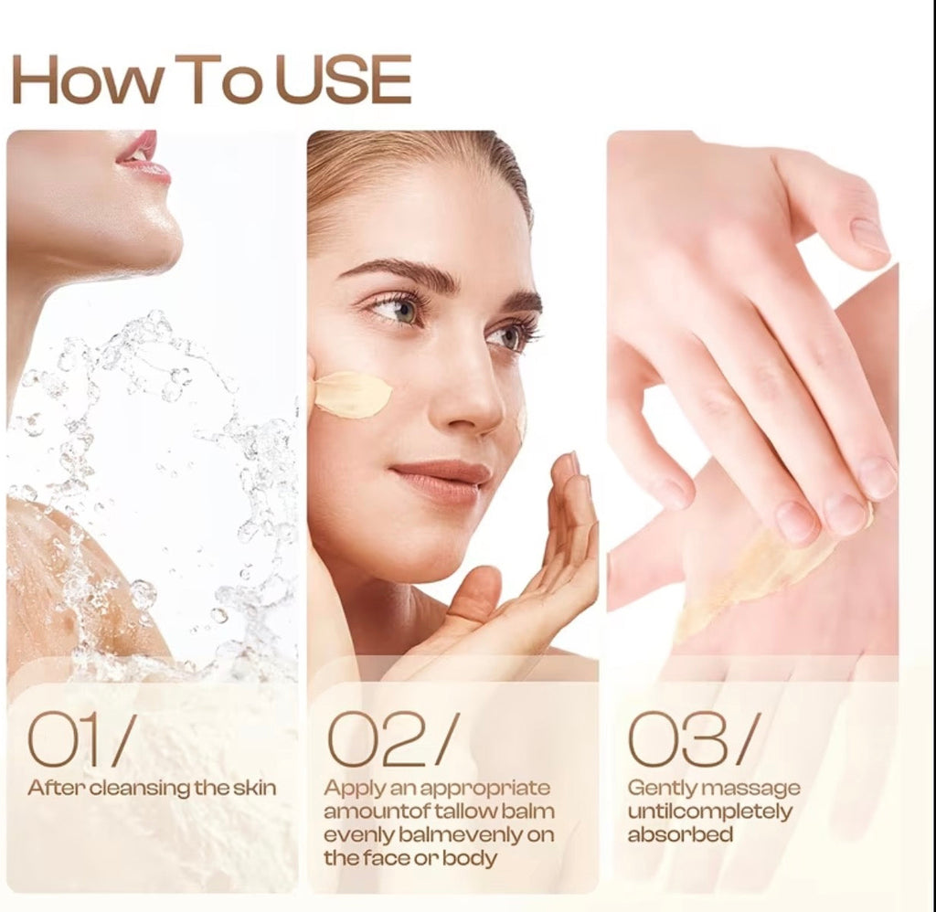 Beef tallow moisturizer