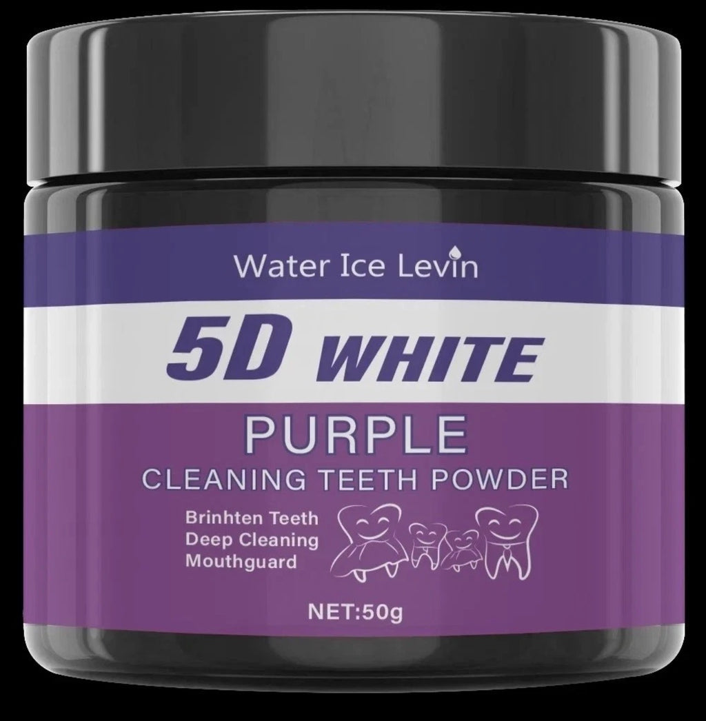 PURPLE TEETH WHITENING POWDER, 50G - DEEP CLEANSING AND Polishing POWDER